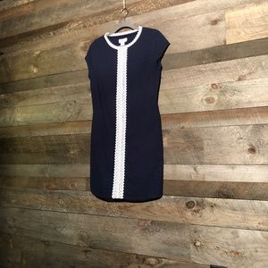 Vineyard Vines Casual Navy and White Trim Dress